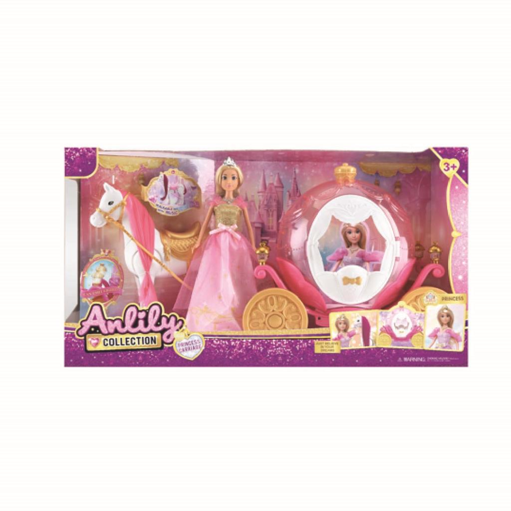 دمية أنليلي الأميرة مع العربة الملكية والحصان